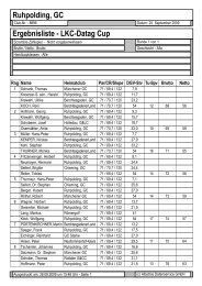 Ruhpolding, GC Ergebnisliste - LKC-Datag Cup - Golfclub ...