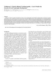 Goldberger's Triad in Dilated Cardiomyopathy—Can it Predict the ...