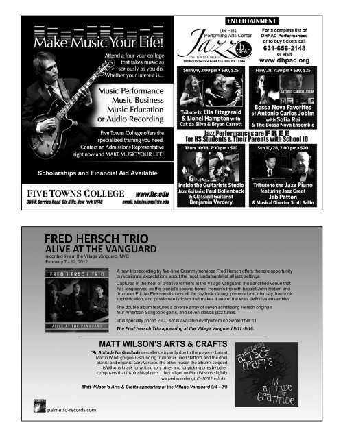 September 2012 - The New York City Jazz Record