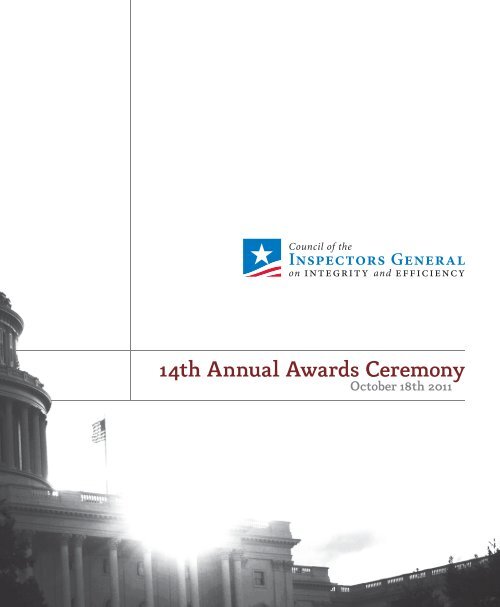 14th Annual Awards Ceremony - Council of the Inspectors General ...