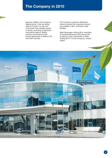 Annual Report 2010 - Baltika Breweries