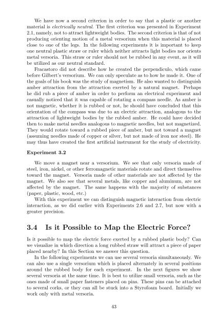 The Experimental and Historical Foundations of Electricity - Unicamp