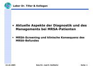MRSA-Screening und klinische Konsequenz