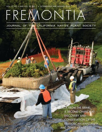 86715-Fremontia Cover - California Native Plant Society