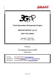 DRAFT Third Generation Partnership Project MEETING ... - 3GPP