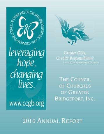 2010 annual report - The Council of Churches of Greater Bridgeport