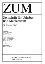 Zeitschrift für Urheber- und Medienrecht - Institut für Urheber