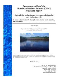 CNMI wetlands report - Coastal Resources Management