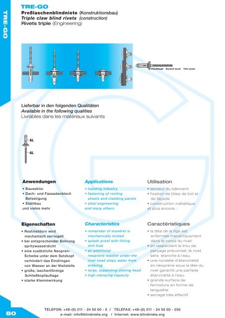 technique des rivets - Blindniete.org