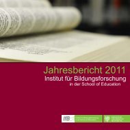 Jahresbericht 2011 - IfB - Bergische Universität Wuppertal