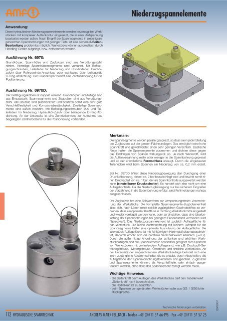 Hydraulische Spanntechnik - Schroers-Werkzeuge