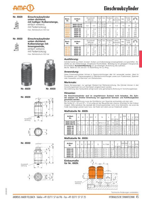 Hydraulische Spanntechnik - Schroers-Werkzeuge