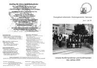 Juni / Juli 2004 - Evangelisch-reformierte Kirchengemeinde Hannover