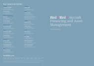 Aircraft Financing and Asset Management - Bird & Bird