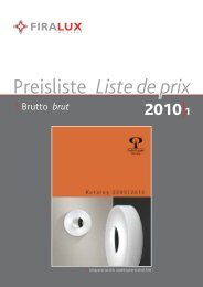 Preisliste Liste de prix - Firalux