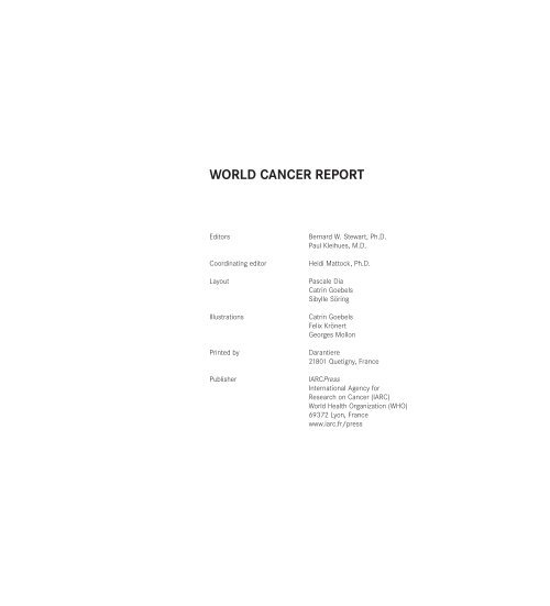 world cancer report - iarc