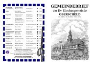 Gemeindebrief - Evangelische Kirchengemeinde Oberscheld