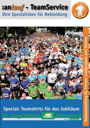 :anlauf - TeamService - Siegerländer AOK Firmenlauf