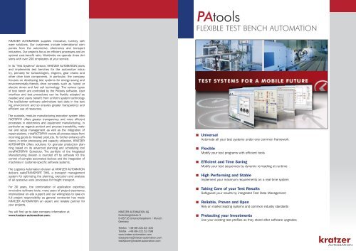 PAtools - Kratzer Automation