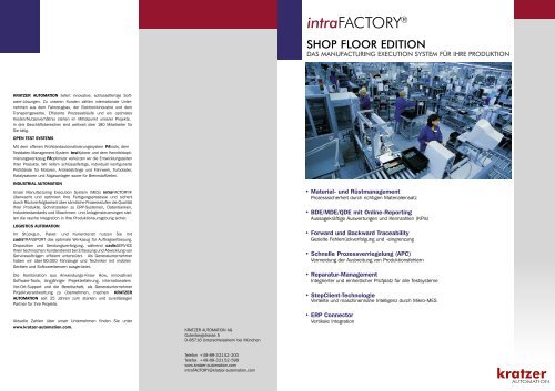 Intrafactory Kratzer Automation