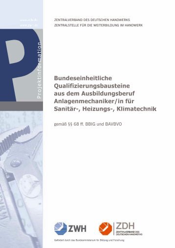 Qualifizierungsbausteine Anlagenmechaniker/in SHK (pdf)