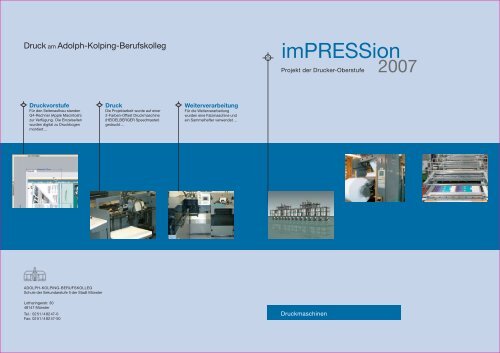 Druck am Adolph-Kolping-Berufskolleg