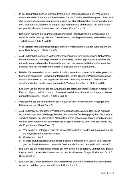 Wirtschaftsgeographie - Geographisches Institut der Universität ...