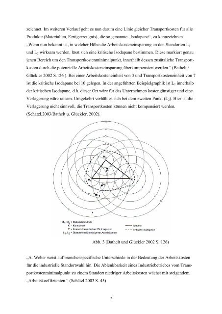 Theorie der unternehmerischen Standortwahl von A.Weber ...