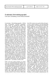 Evolutionäre Wirtschaftsgeographie - Zeitschrift für ...