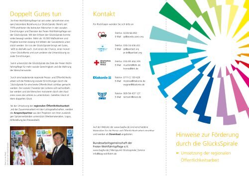 Hinweise zur Förderung durch die GlücksSpirale