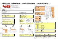 Ausmassliste Aussendienst - Feba Fensterbänke Gmbh