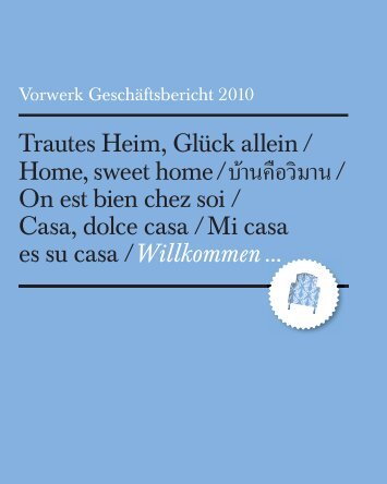 Trautes Heim, Glück allein / Home, sweet home / / On est ... - Vorwerk