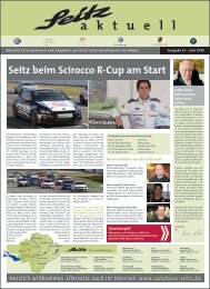 Seitz beim Scirocco R-Cup am Start - Autohaus Seitz GmbH