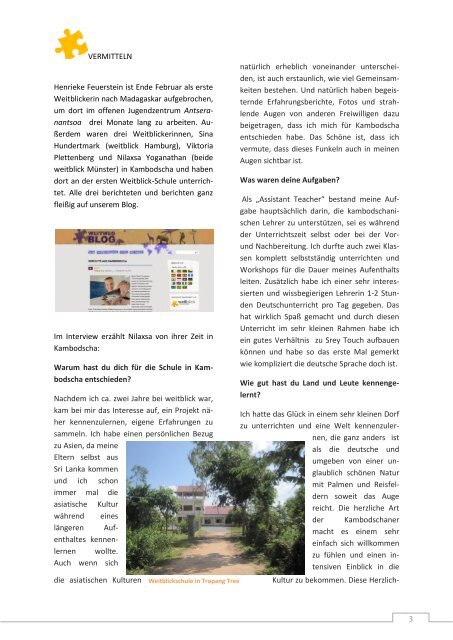 Newsletter #7 Münster / April / 2012 - Weitblick