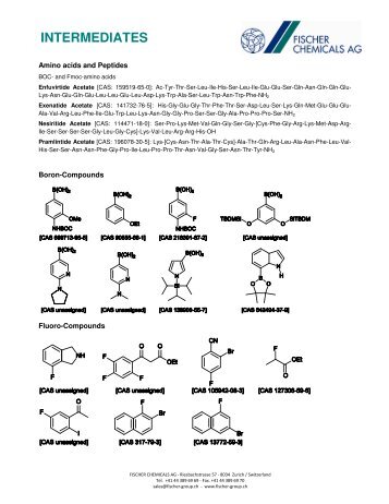 INTERMEDIATES - Fischer Group