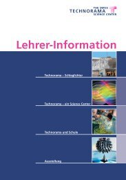 Lehrer-Information - Technorama