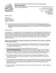 Approval Letter - City of Madison, Wisconsin