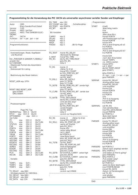 Das Magazin für Funk Elektronik · Computer - FTP Directory Listing