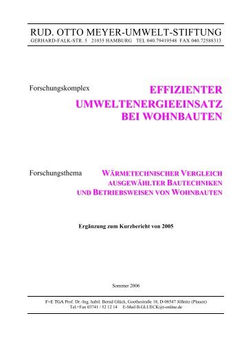 Bericht_Wohnbauten_Ergaenzung - Prof. Dr. Bernd Glück