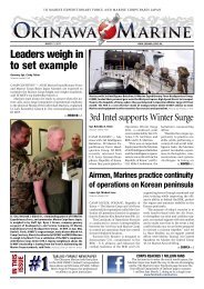 Leaders weigh in to set example - Marine Corps Community Relations