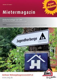 Mietermagazin - Zwickauer Wohnungsbaugenossenschaft eG