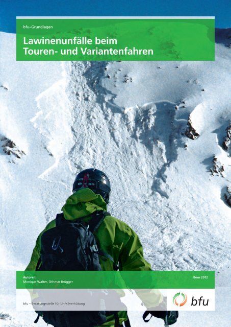 Lawinenunfälle beim Touren- und Variantenfahren - BfU