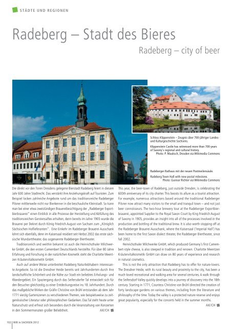 Wir in Sachsen 2012 - Wirtschaftsjournal