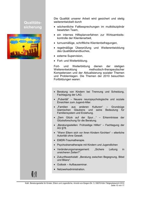 tätigkeitsbericht 2010 A4 vorlage für pdf - Köln-Vernetzt