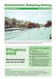 Ostsächsische Dampfzug-Zeitung Ausgabe Nr. 09