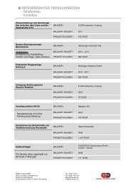 Referenzliste Tiefbau - Gebr. Donhauser