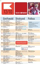 Greifswald Stralsund Putbus - Theater Vorpommern