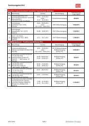 110706 Seminarangebot 2012 - DB Bahnbau GmbH