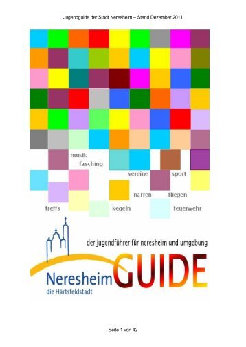 könnt Ihr den aktuellen Jugendguide in der - Neresheim