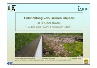 Entwicklung von Grünen Gleisen - urban track